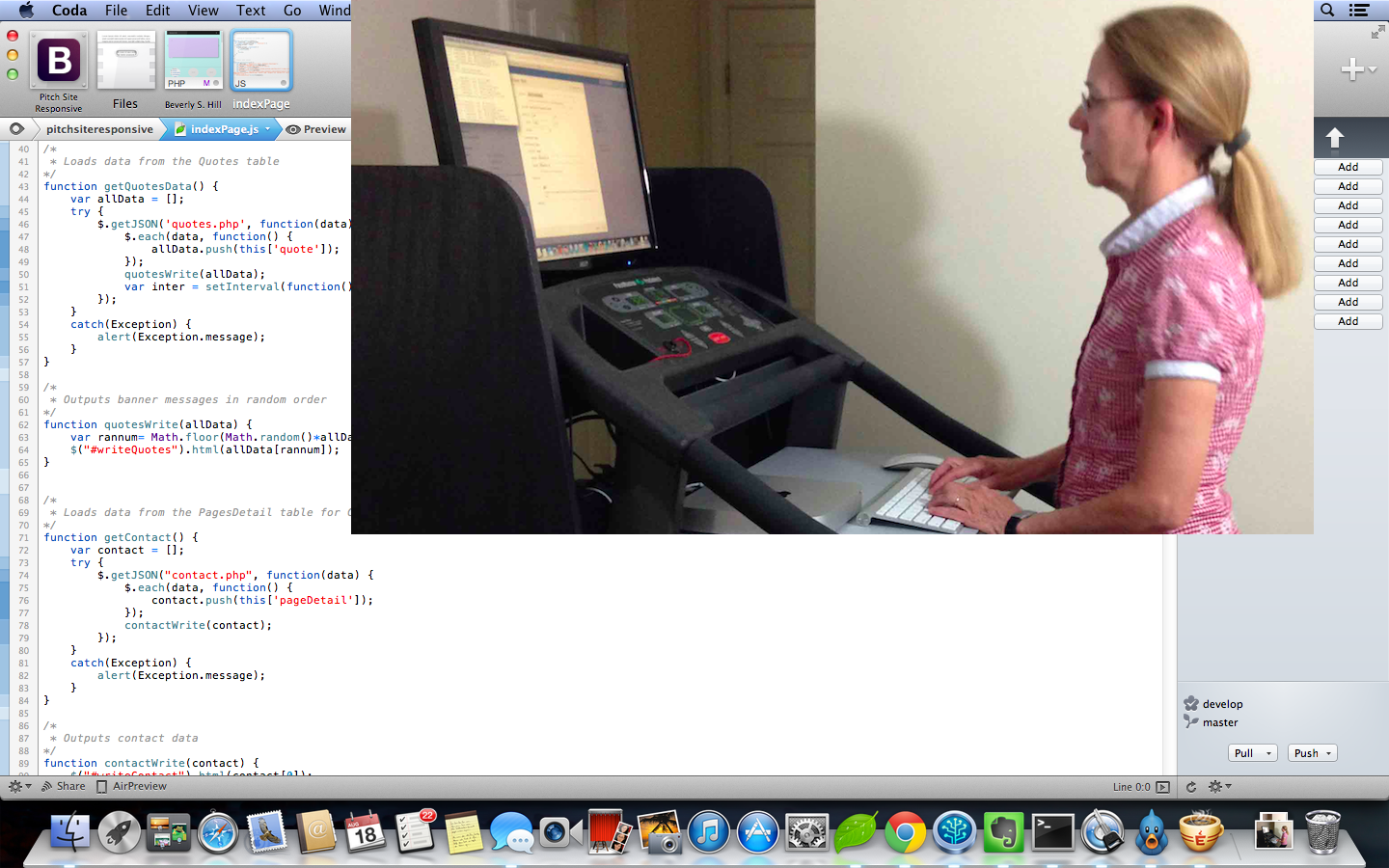 Working photo